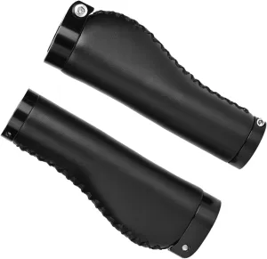 1 Pair PU Leather Mountain Bike Folding Bic ycle Cycling Lockable Handle Grips