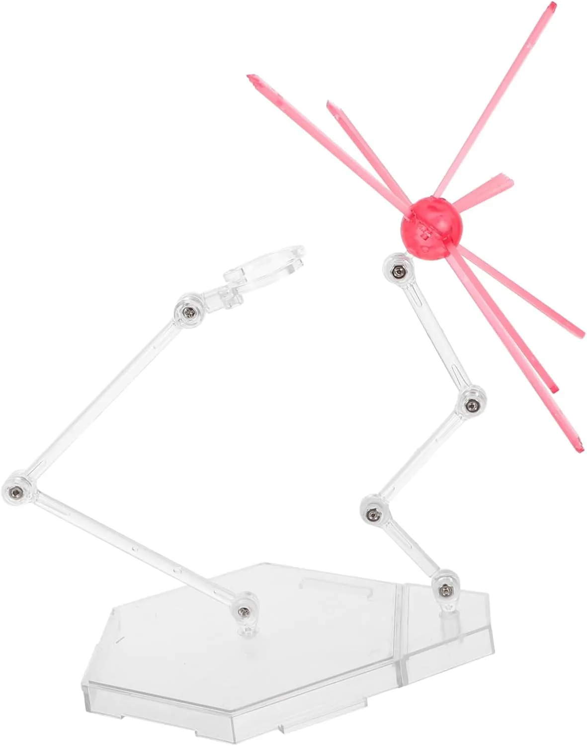 1 Set Action Figure Display Stand with Effects Lightweight Doll Holder for Easy Setup and Versatile Positioning for Collectors and Model Showcases