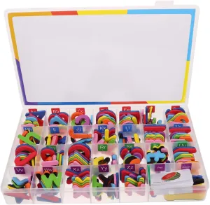 1 Set Magnetic Alphabet Stickers Colorful Cling Tags for Interactive Learning Spelling and Phonics Reusable Magnetic Decals for Fridges and Whiteboards Educational Tool
