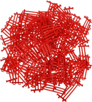 100pcs Mini Garden Fence Toy Accessory Set Farm Corral Realistic Yellow Picket Fence for Dollhouse and Fairy Garden