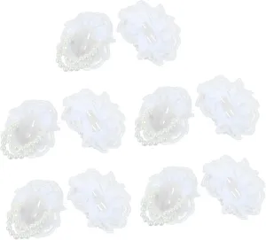 10pcs Pearl Wrist Ornament Beaded Bracelet for Wedding Party Dec
