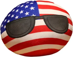 12Inch Country Ball Plushies, CountryBall Plush Stuffed Plush Toy, Birthday Xmas Gift for Kids Boys Girls (America)