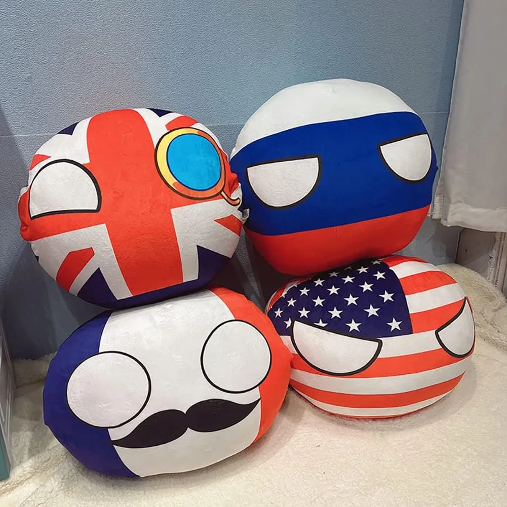 12Inch Country Ball Plushies, CountryBall Plush Stuffed Plush Toy, Birthday Xmas Gift for Kids Boys Girls (America)