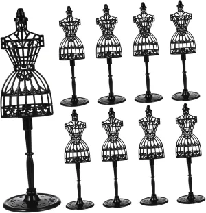 12Pcs Scale Dollhouse Display for Fashion Doll Outfits
