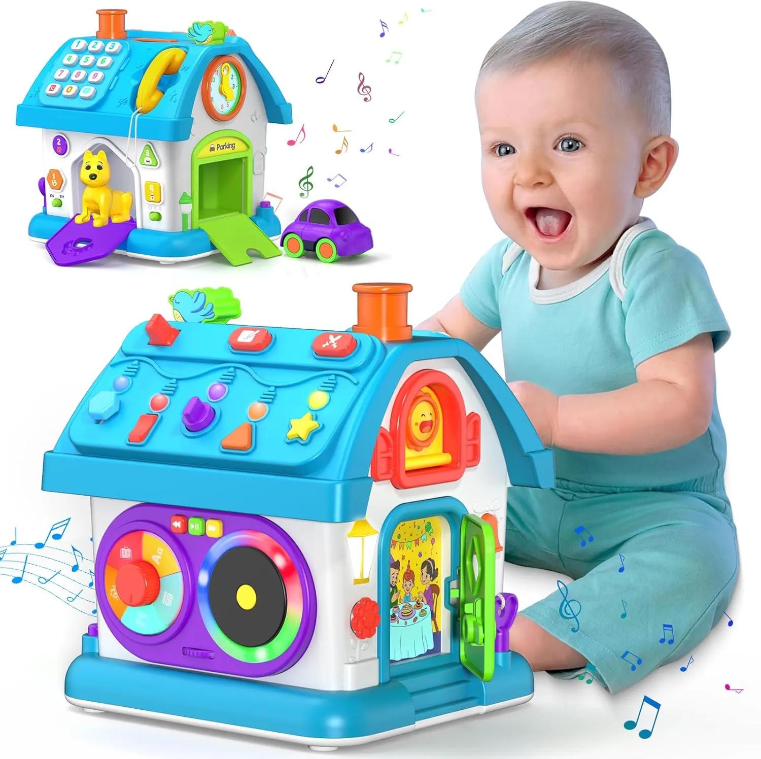 14-in-1 Montessori Toys for 1 Year Old Boy Gifts, Musical Educational Baby Toy 12-18 Month, First Birthday Gift for One Year Old Boy Girl, 1st Present for Toddler 1-2 Age