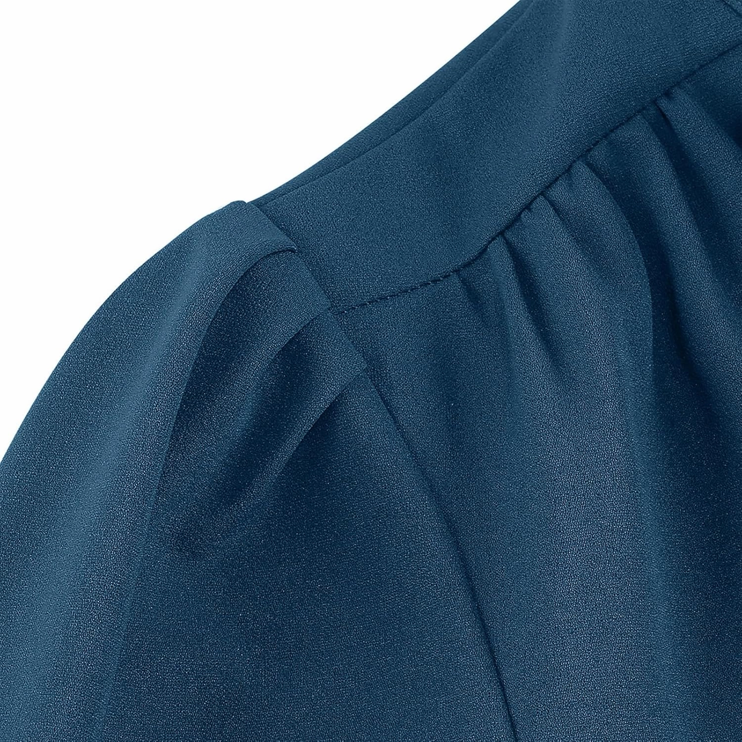 1950s Dresses for Women Vintage Rockabilly Retro 3/4 Puff Sleeve Tie Midi Dress Cocktail Party Evening Prom Gown