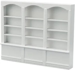 1pc Mini Furniture Accessory Mini Triple Bookcase Display Cabinet for Doll House Compact Decorative for Home Office Restaurant and Use