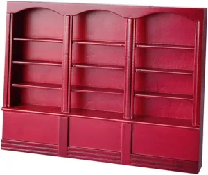 1pc Mini House Bookcase Model Scale Miniature Furniture Accessory for Dollhouse Decoration Random Color Premium Compact Design for Miniature Collectors
