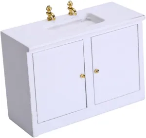 1pc Miniature Bathroom Sink Model Cute Dollhouse Wash Basin Furniture Accessory for Small House Decoration Lifelike Design Playtime Imagination and Creativity
