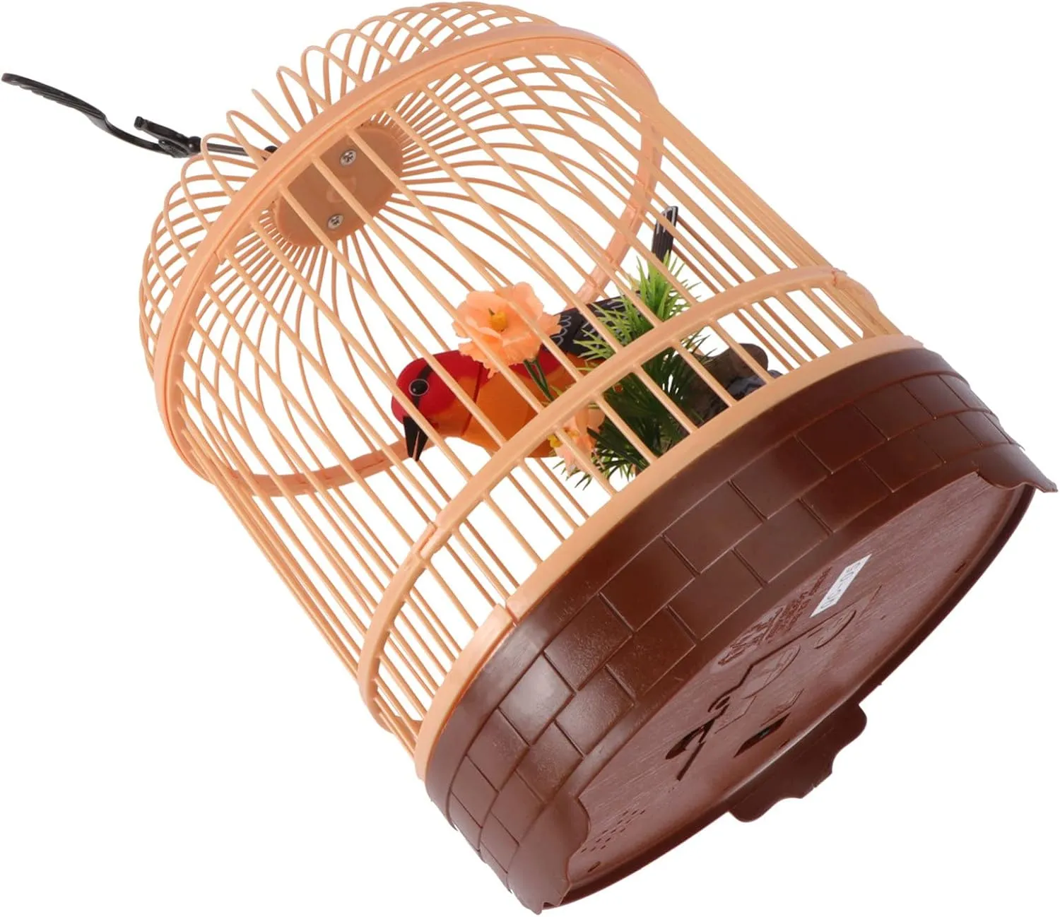 1pc Voice-Activated Parrot Toy Inductive Educational Plaything for Boys and Girls Khaki Color Interactive Sound Training Safe Design Rounded Edges