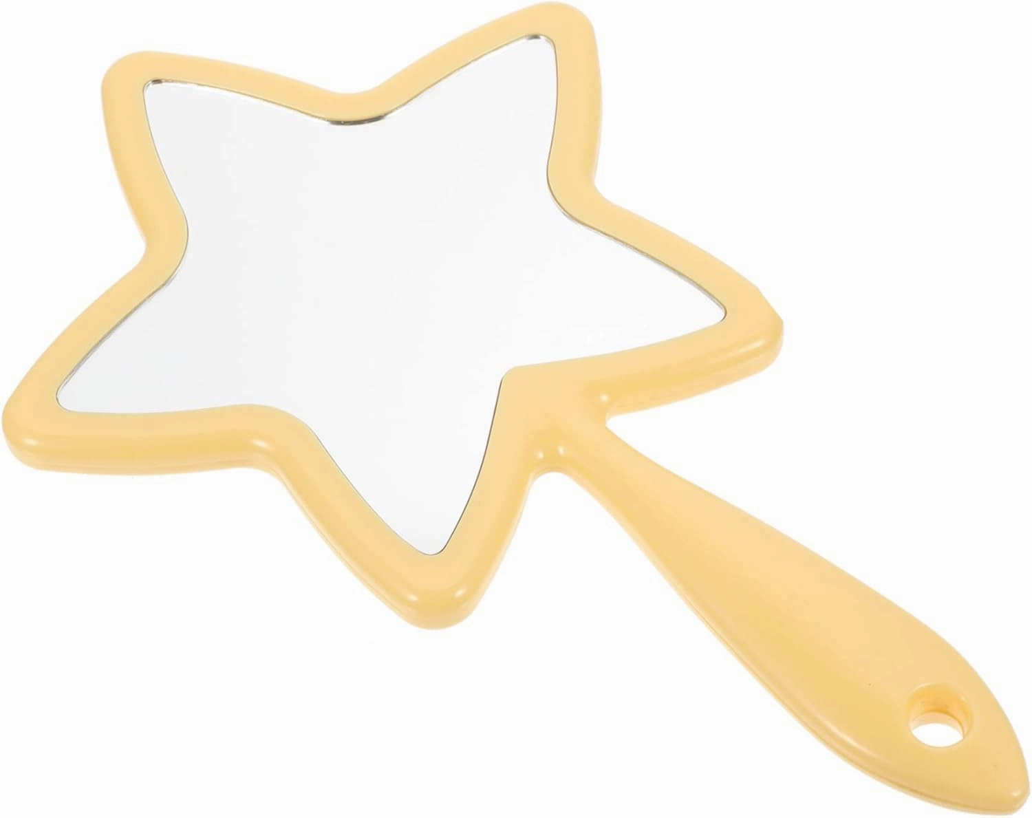 1pc Portable Star Shaped Handheld Makeup Mirror Lightweight Beauty Mirror with Handle for Eyebrow Trimming Travel and Facial Care Loved Ones