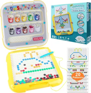 2 in1 Magnetic Color and Number Maze & Drawing Board, Dual-Side Montessori Toys for 3  Years Old, Magnet Color Sorting & Learning Counting Puzzle, Educational Birthday Gift for 3-5 Boys Girls
