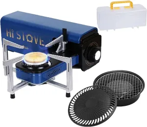 2025 Folding Cassette Stove, Outdoor Portable Picnic Gas Stove, Free Adjustment of Firepower, Butane Camp Stove with Suitcase, for Outdoor Patio, RV Trip Picnic