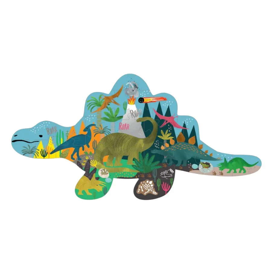 20Pc Dinosaur Shaped Jigsaw Puzzle