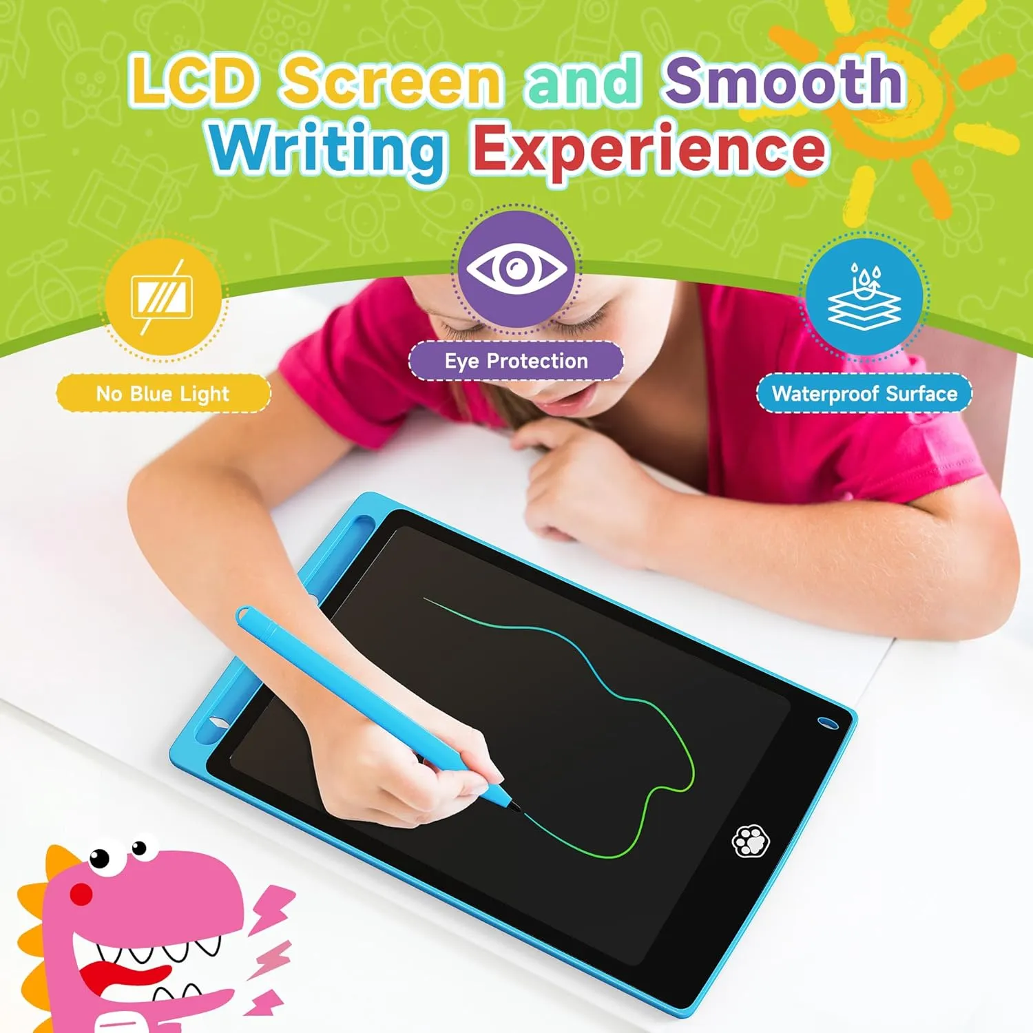 26 Packs LCD Writing Tablet, 8.5INCH Doodle Board for Kids, Erasable Kids Drawing Pad, Electronic Drawing Writing Board for Learning & Education, Black Blue Pink
