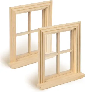 2Pcs Scale Birchwood Craft Accessories Chic Rustic Decor for Dollhouse Layouts Sturdy Detailed Furniture Models