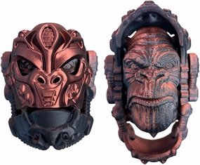 3D Printed Gorilla Warrior - Helmet Can Be Opened and Closed Manually,Gaming Room, Adult Fidget Toy,3D Printed Stuff.Wall Sculptures（Large Size）