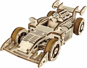 3D Wooden Puzzle Racing Model Car Kit,Brain Teaser Puzzles,Mechanical Vehicle Building Kits,Best Gift for Adults Teens on Birthday Christmas