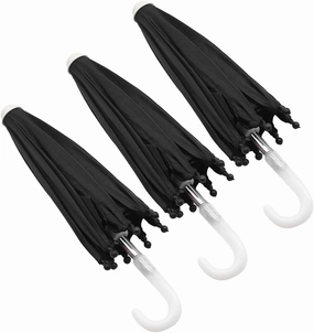 3pcs Miniature Dollhouse Umbrellas - Foldable Pink Decor Umbrellas for 1:6 Scale Doll Accessories, Perfect for Kids' Play and Photography