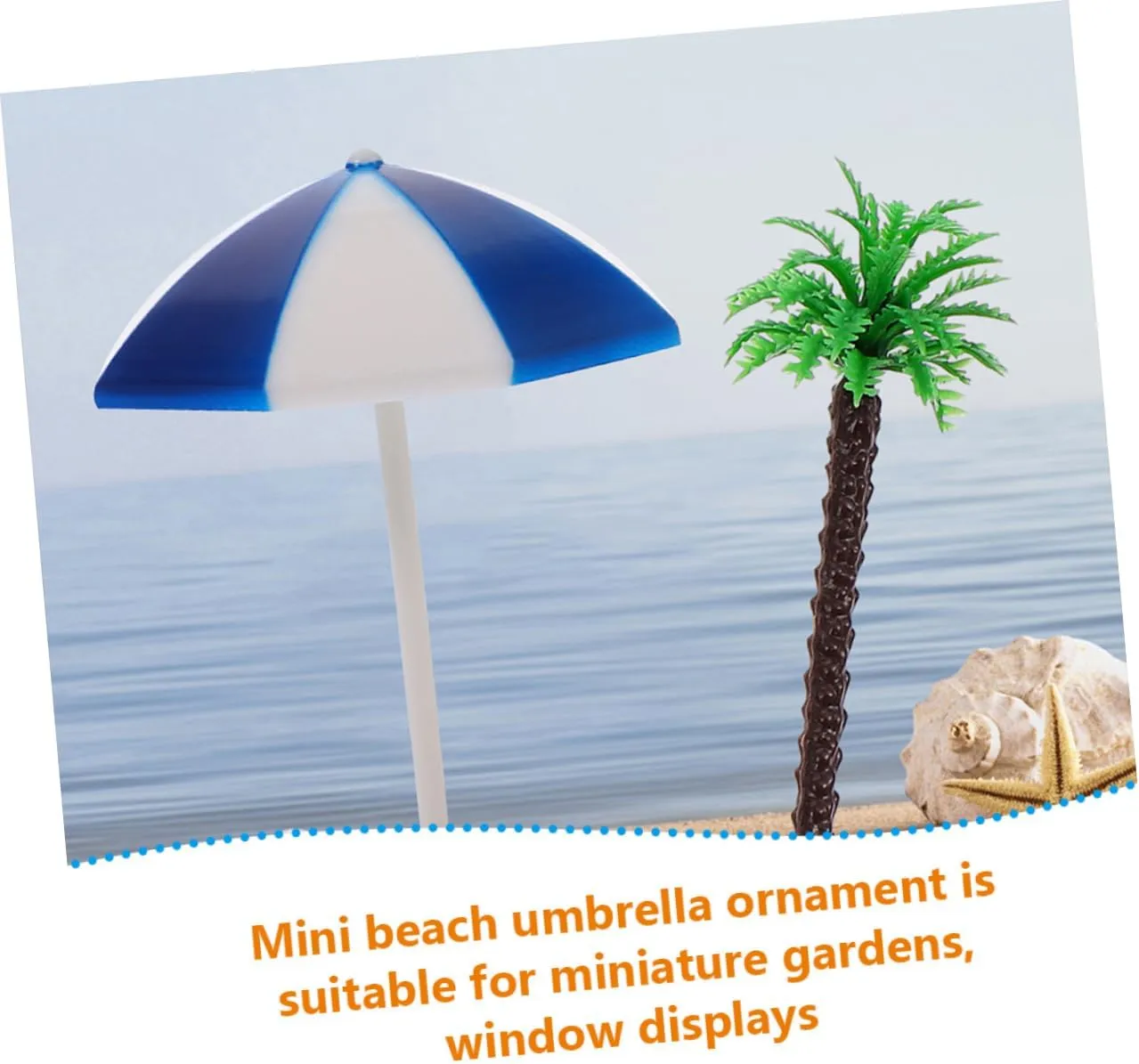 3sets Fairy Garden Miniature Decor Beach Umbrella Props Mini House Furniture for Miniature Sets 8pcs*3