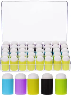 40pcs Boy Girl Painting Finger Cover Sleeves Sponge Daubers for Creative Art Projects Non- Skin-Friendly Craft Supplies for Boys and Girls Fun Drawing Accessories