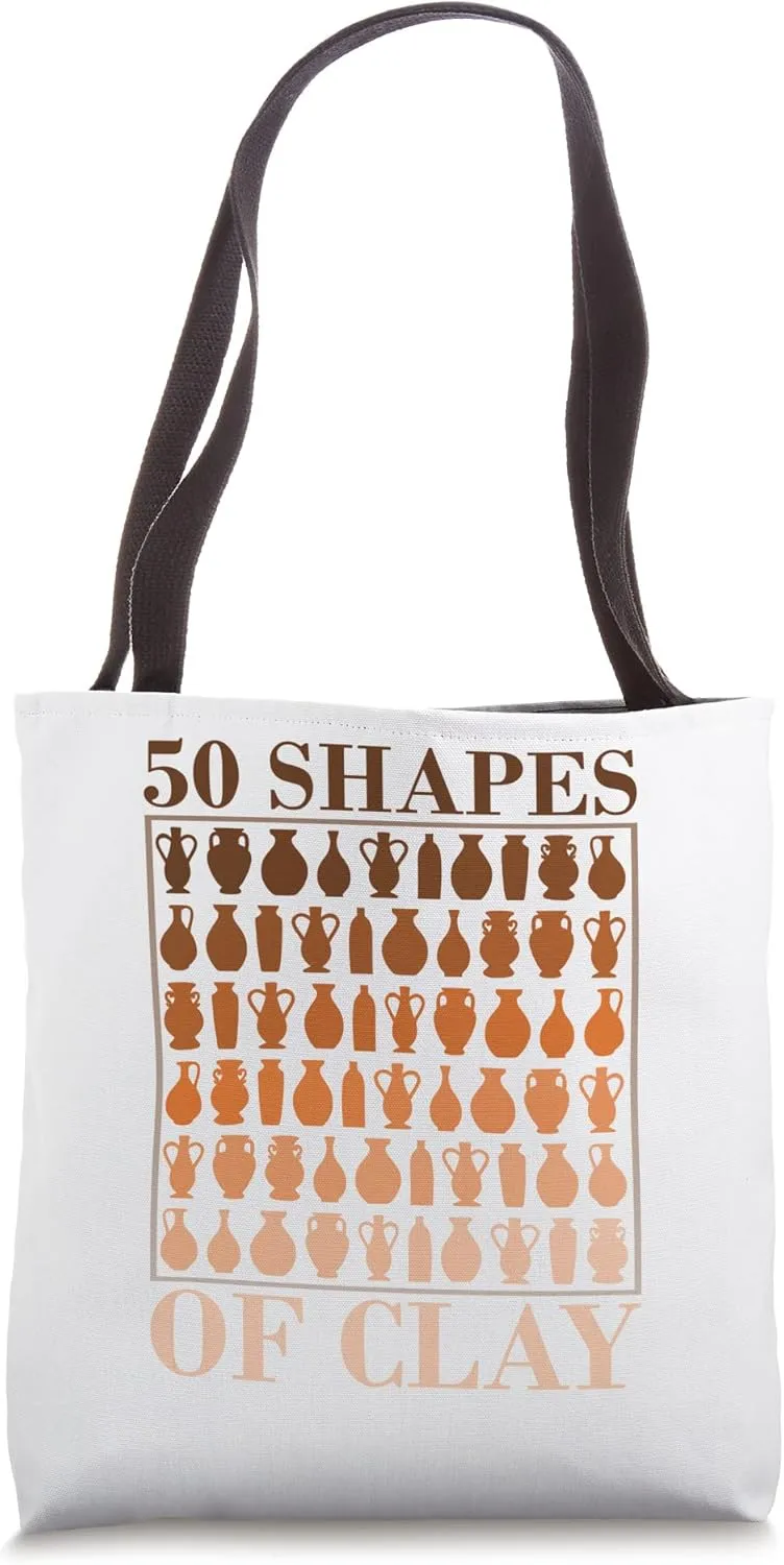 50 Shapes Of Clay - Pottery Fan Tote Bag