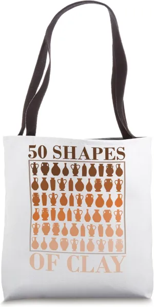 50 Shapes Of Clay - Pottery Fan Tote Bag