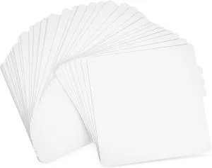 50pcs Watercolor Paper Square Cards Blank White Watercolor Pad for Painting Drawing for Boys and Girls Art Projects and Classroom Use Strong Absorbency and Design