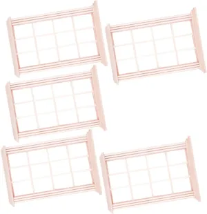 5pcs Mini House Window Model Realistic Miniature Furniture Accessories for Dollhouses and Home Decor Design for Fun and Creative Play for Photography Props