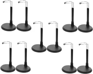 5sets Action Figure Base Display Stand Doll Model Stand Detachable Wire Holder 2pcs*5
