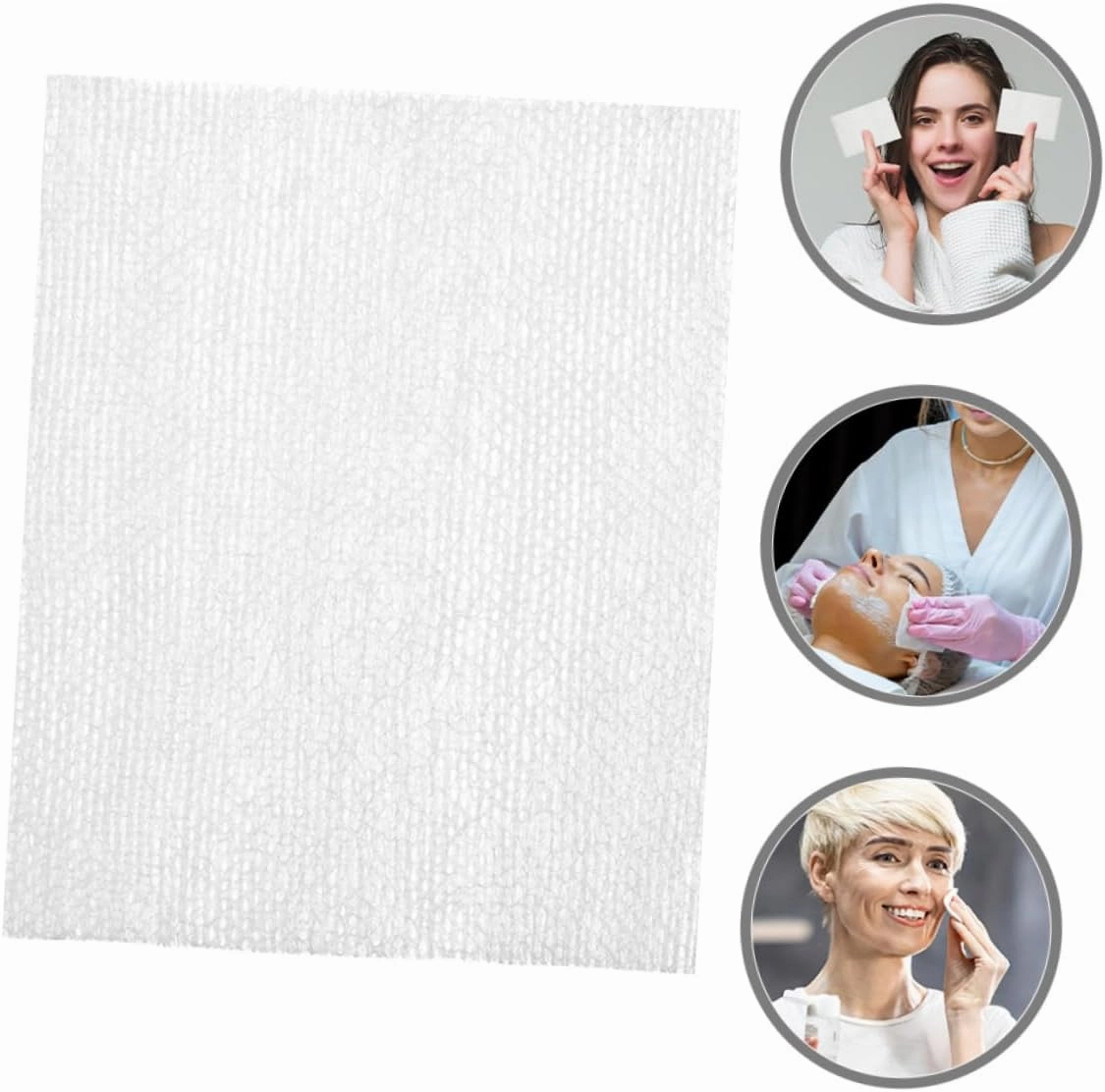 5sets 240pcs Rectangular Makeup Remover Pads Skin Friendly Wipes for Gentle Exfoliation and Deep Cleansing for Travel and Daily Use 240pcs*5