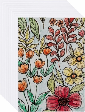 60 Sheets Watercolor Paper Bulk, 140LB/300GSM Thick Cold Press Paper Cotton White Water Color Paper for Kid Child Adults Artists Watercolor Drawing, Watercolor Postcards (9x12 Inch)