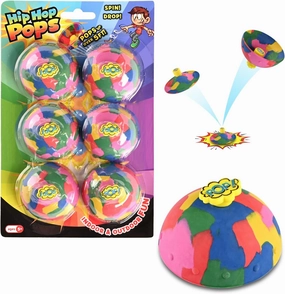6in1 Bounce Bowls Ball Fidget Toy for Kids & Adults Spinning Stress Relief, Pop Up Toy Outdoor Game Sports Fingertip Toy for School, Birthday Party Favors, Goodie Bag Fillers for Boys and Girls