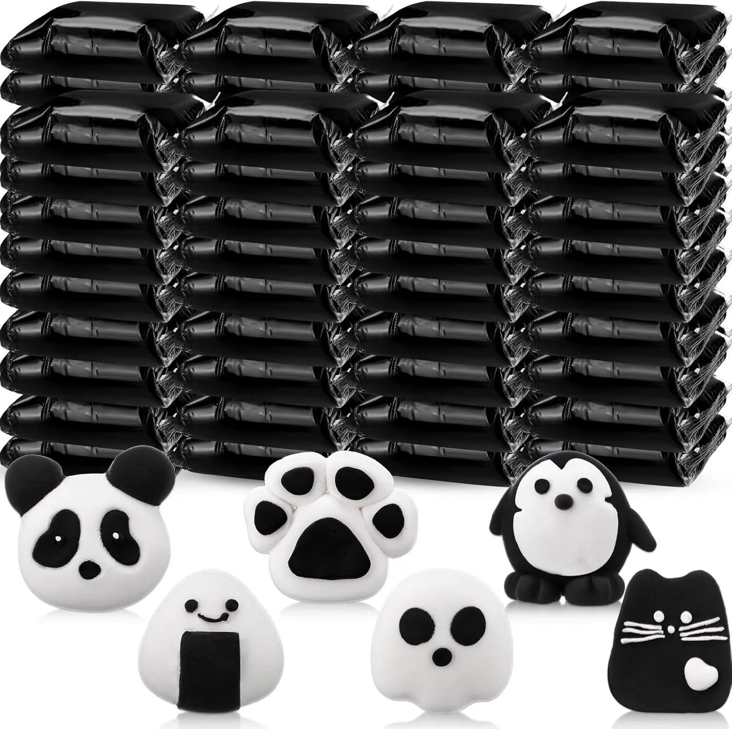 72 Pcs 2.38 lbs Air Dry Clay Bulk Modeling Magic Ultra Lightweight Foam Modeling Clay for Kids Adults DIY Gifts Party Arts Crafts and School Project Supplies(Black)