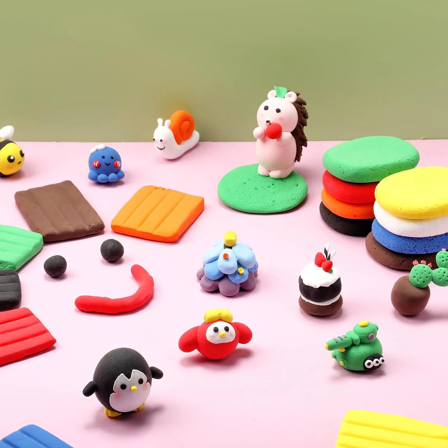 72 Pcs 2.38lbs Air Dry Clay Modeling Magic Ultra Light Modeling Clay for Kids DIY for Sculpting Air Dry School Gift(Bright Color)