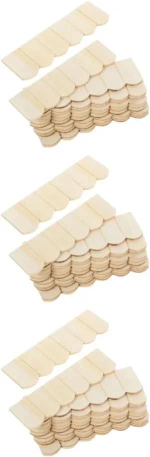 72pcs Mini Roof Tile for Dollhouse Wooden Blank Tiles Miniature House Decor for Creative Building Projects Playtime Quality Craftsmanship