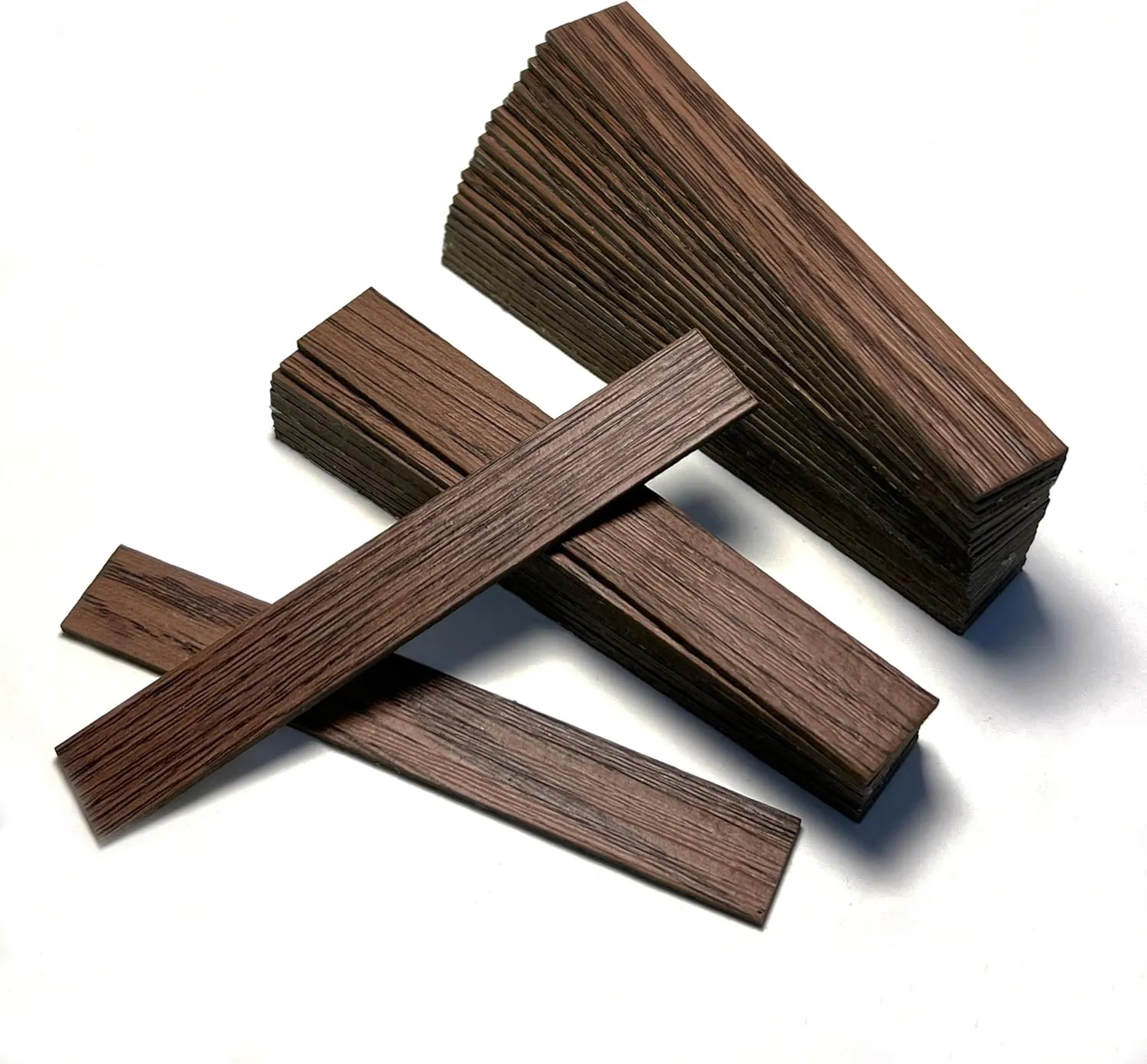 80PCS Miniature Dollhouse Wooden Flooring, Mini Floor Boards Dollhouse Floor Tiles Fit 1:12 1:6 Scale Dollhouse Furniture Wall and Floor Decoration (Black Walnut)