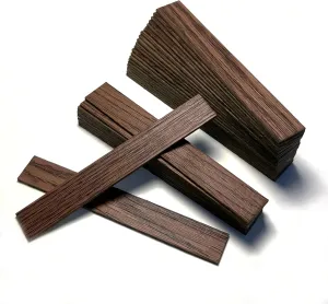 80PCS Miniature Dollhouse Wooden Flooring, Mini Floor Boards Dollhouse Floor Tiles Fit 1:12 1:6 Scale Dollhouse Furniture Wall and Floor Decoration (Black Walnut)