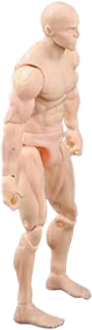 Action Figure Body, 4.1 Inch PVC Blank Action Figure, DIY Poseable Figure, Collectible Painting Drawing Figure for Exhibition, Play, Modeling, Scene Play, Skin Color/Male