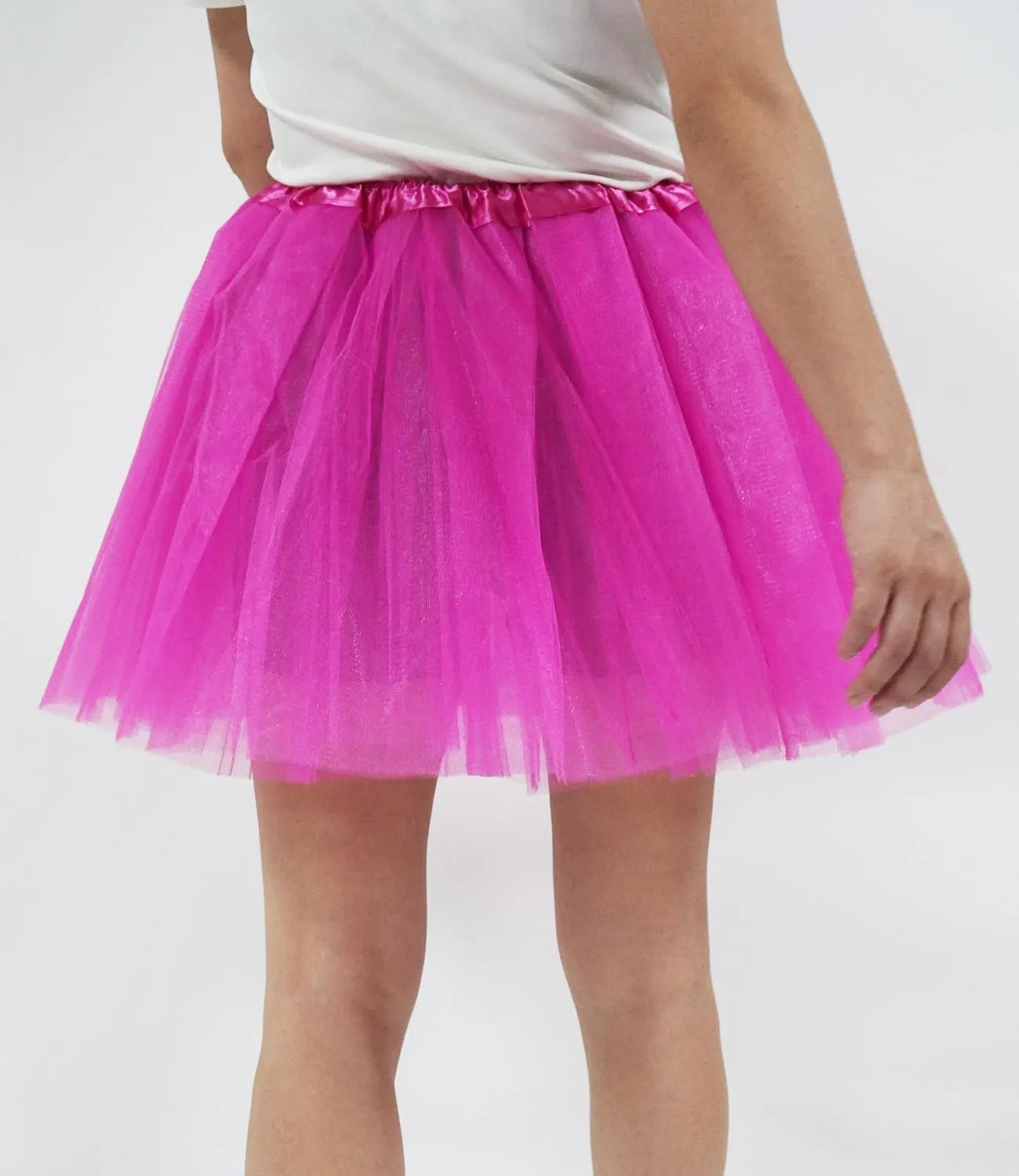 Adult Teens 5 Layered Tutu Skirt, Women Girls Ballet Dance Tulle Skirt Costume Elastic Waist Tulle Tutu Skirt