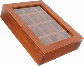Alipis Box bracelet tea bag storage containers wooden box jewelry rack Organizer food tray Showcase Wen Wan ring coffee glass cover accessories tea bag collection box