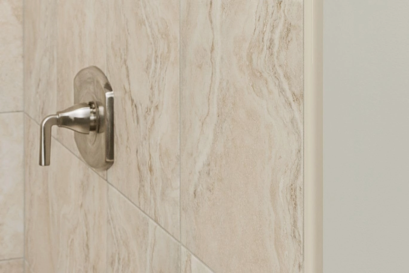 All-in-one RONDEC RO80AT Tile Edge Protection Profile 8' 2-1/2" (2.5 m) Length and 5/16" (8 mm) Height - Satin Nickel Anodized Aluminum (at), 10 Pcs Pack