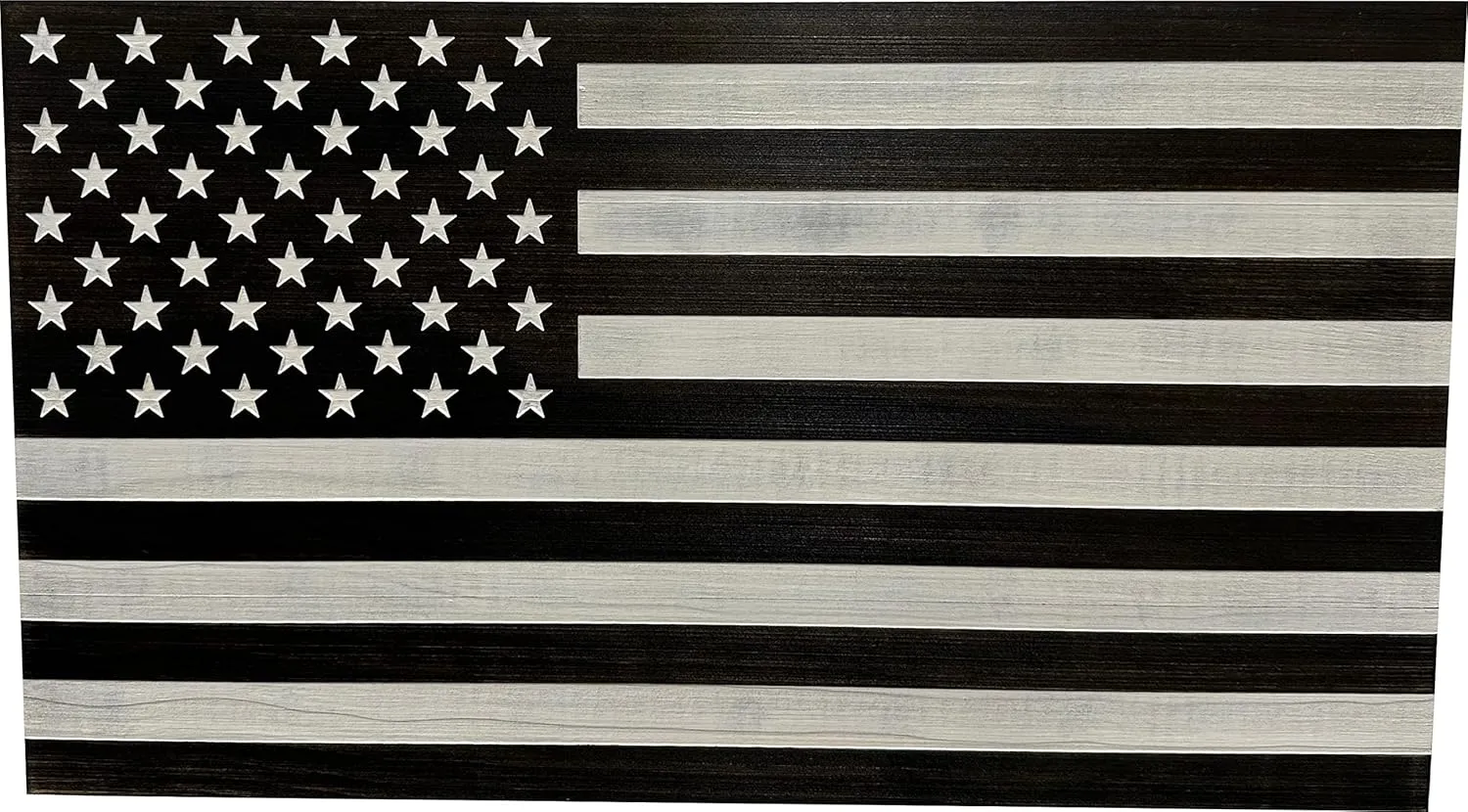 American Flag Concealed Gun Cabinet, Hidden Gun Storage American Flag (Black & White Distressed)