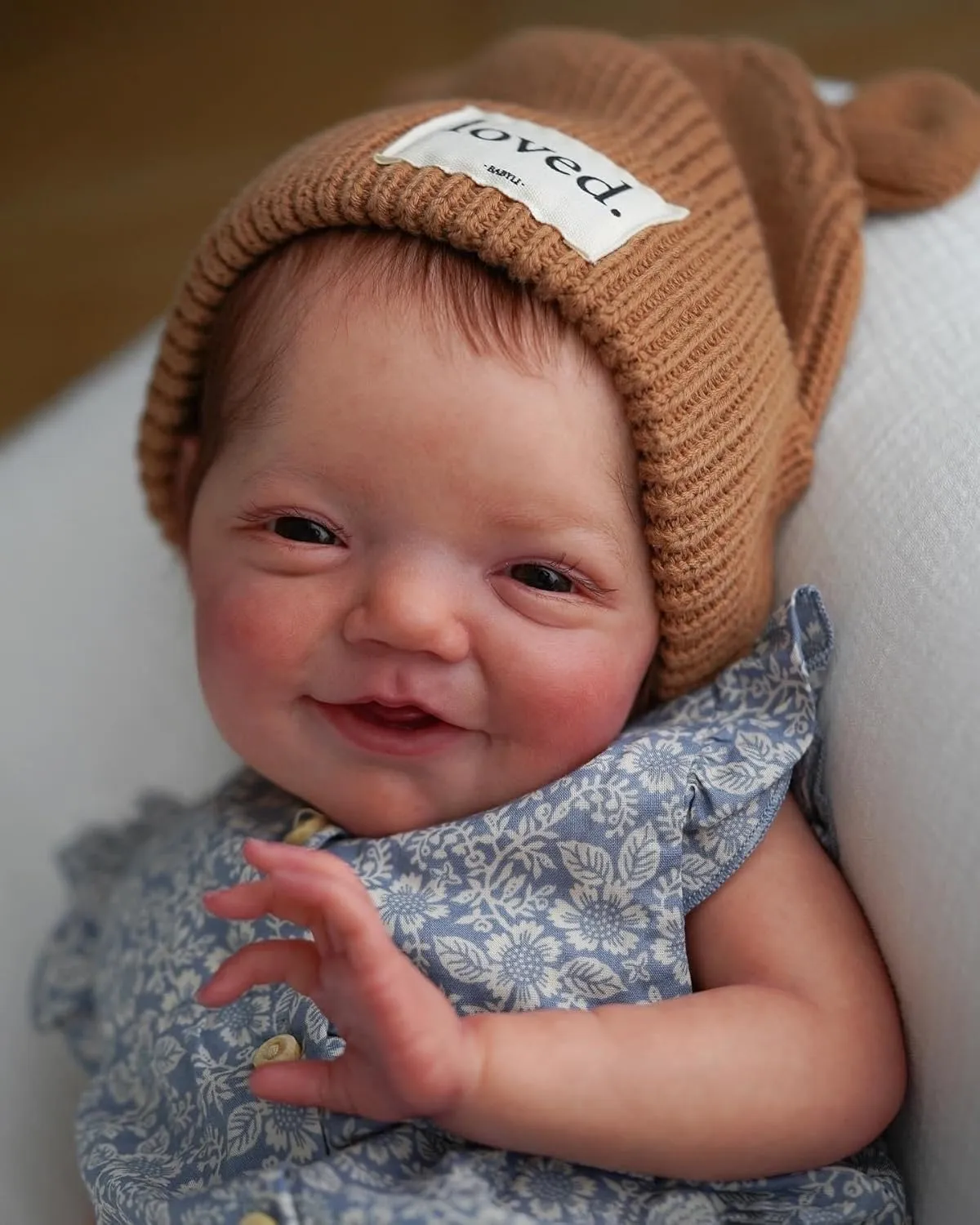 Anano Reborn Baby Dolls 20" Full Silicone Body Realistic Newborn Girl Anatomically Correct Lifelike Collectible Infant Doll Ultra-Realistic Features & Handcrafted Detailing (Daisy Blue)