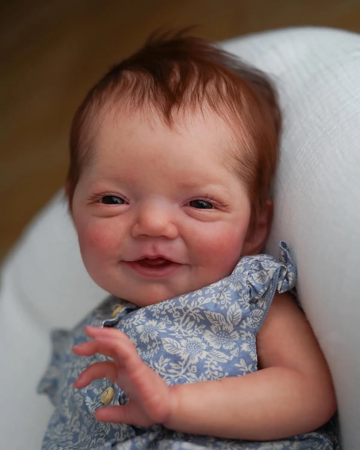 Anano Reborn Baby Dolls 20" Full Silicone Body Realistic Newborn Girl Anatomically Correct Lifelike Collectible Infant Doll Ultra-Realistic Features & Handcrafted Detailing (Daisy Blue)