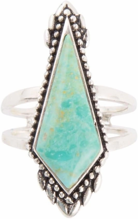 Anemone Turquoise and Sterling Silver Statement Turquoise Ring