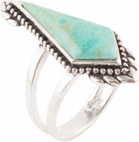 Anemone Turquoise and Sterling Silver Statement Turquoise Ring