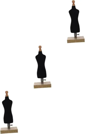 Angoily 3pcs Doll Clothes Mannequin Stand for Dress Display Scale Design Model Base Compact and Dollhouse Decoration for Dress Support and Creative Play