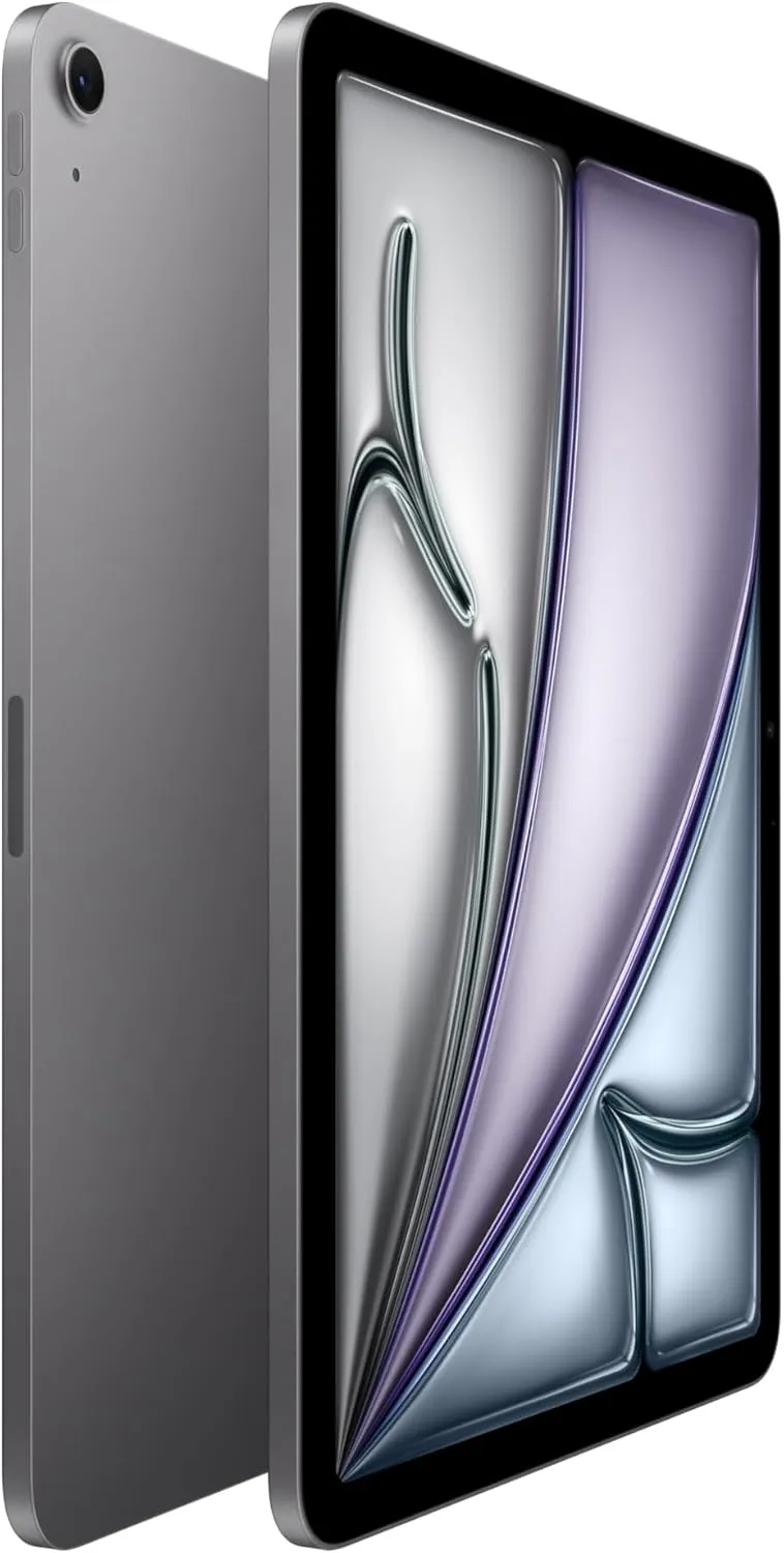 Apple iPad Air 11-inch with M3 chip Built for Apple Intelligence, Liquid Retina Display, 128GB, 12MP Front/Back Camera, Wi-Fi 6E, Touch ID, All-Day Battery Life — Space Gray