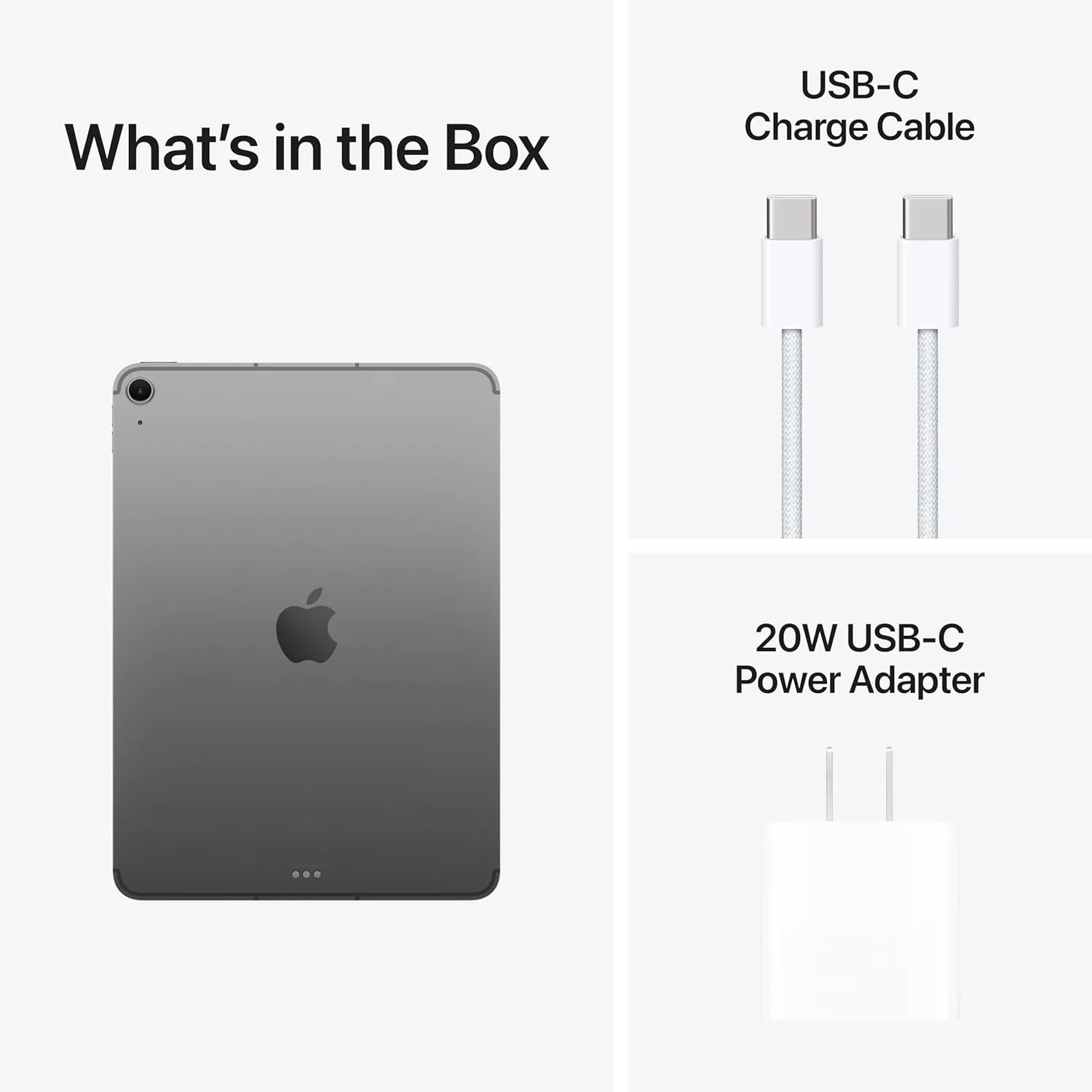 Apple iPad Air 11-inch with M3 chip Built for Apple Intelligence, Liquid Retina Display, 256GB, 12MP Front/Back Camera, Wi-Fi 6E   5G Cellular, Touch ID, All-Day Battery Life — Space Gray